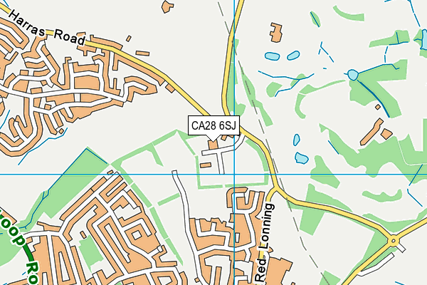 CA28 6SJ map - OS VectorMap District (Ordnance Survey)