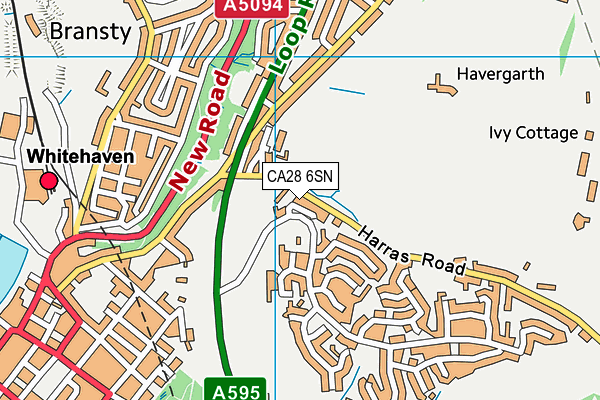 CA28 6SN map - OS VectorMap District (Ordnance Survey)