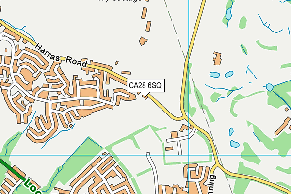 CA28 6SQ map - OS VectorMap District (Ordnance Survey)