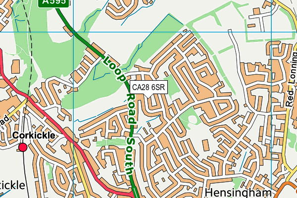 CA28 6SR map - OS VectorMap District (Ordnance Survey)