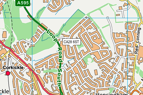 CA28 6ST map - OS VectorMap District (Ordnance Survey)