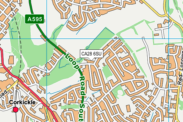 CA28 6SU map - OS VectorMap District (Ordnance Survey)