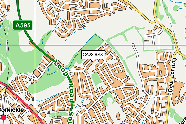 CA28 6SX map - OS VectorMap District (Ordnance Survey)