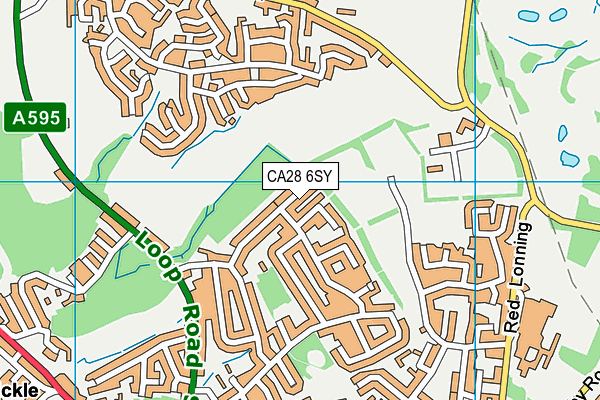 CA28 6SY map - OS VectorMap District (Ordnance Survey)