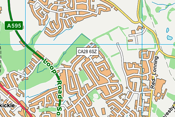 CA28 6SZ map - OS VectorMap District (Ordnance Survey)