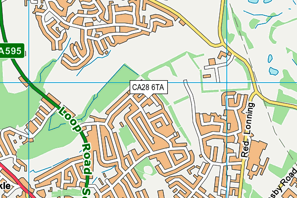 CA28 6TA map - OS VectorMap District (Ordnance Survey)