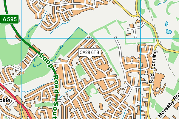 CA28 6TB map - OS VectorMap District (Ordnance Survey)