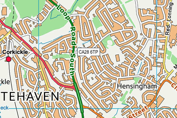 CA28 6TP map - OS VectorMap District (Ordnance Survey)