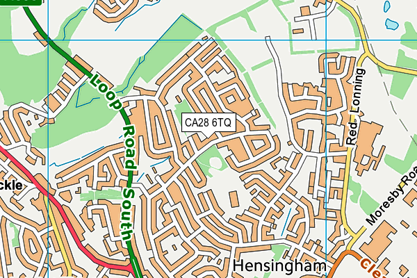 CA28 6TQ map - OS VectorMap District (Ordnance Survey)