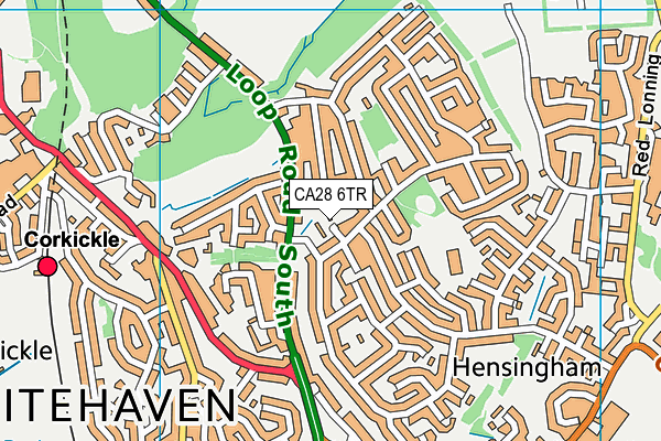 CA28 6TR map - OS VectorMap District (Ordnance Survey)