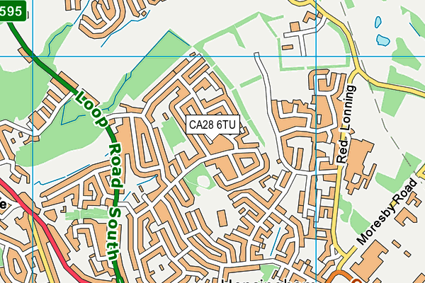 CA28 6TU map - OS VectorMap District (Ordnance Survey)