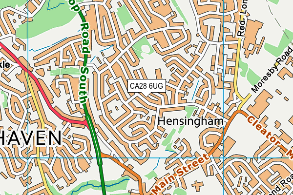 CA28 6UG map - OS VectorMap District (Ordnance Survey)