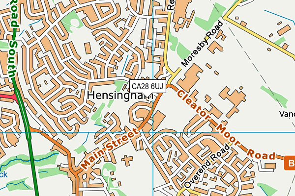 CA28 6UJ map - OS VectorMap District (Ordnance Survey)