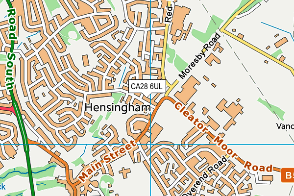 CA28 6UL map - OS VectorMap District (Ordnance Survey)