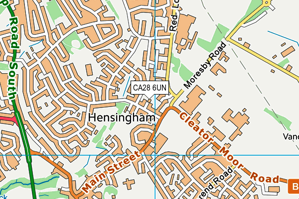 CA28 6UN map - OS VectorMap District (Ordnance Survey)