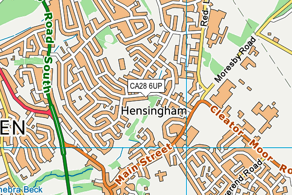 CA28 6UP map - OS VectorMap District (Ordnance Survey)