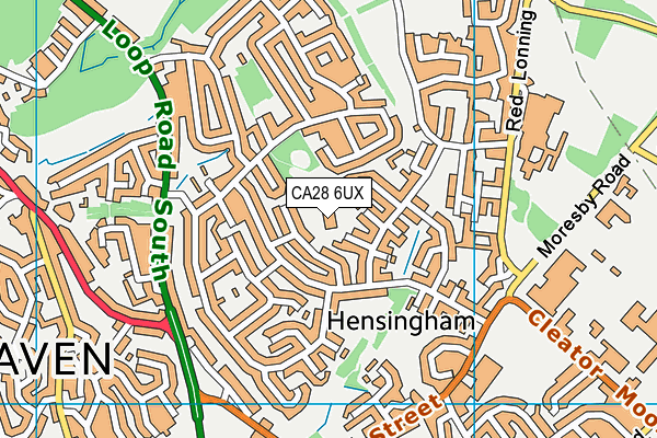Jericho Primary School map (CA28 6UX) - OS VectorMap District (Ordnance Survey)