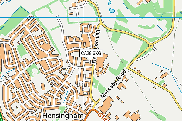 CA28 6XG map - OS VectorMap District (Ordnance Survey)