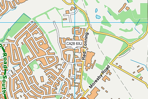 CA28 6XJ map - OS VectorMap District (Ordnance Survey)