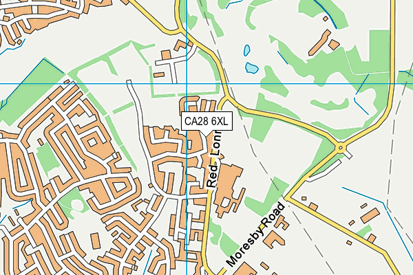 CA28 6XL map - OS VectorMap District (Ordnance Survey)