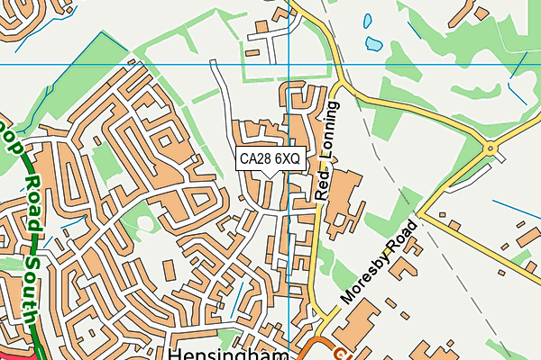 CA28 6XQ map - OS VectorMap District (Ordnance Survey)