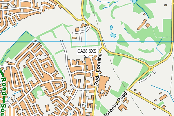 CA28 6XS map - OS VectorMap District (Ordnance Survey)