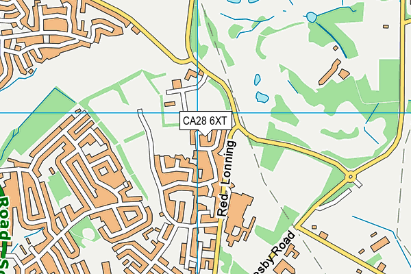 CA28 6XT map - OS VectorMap District (Ordnance Survey)