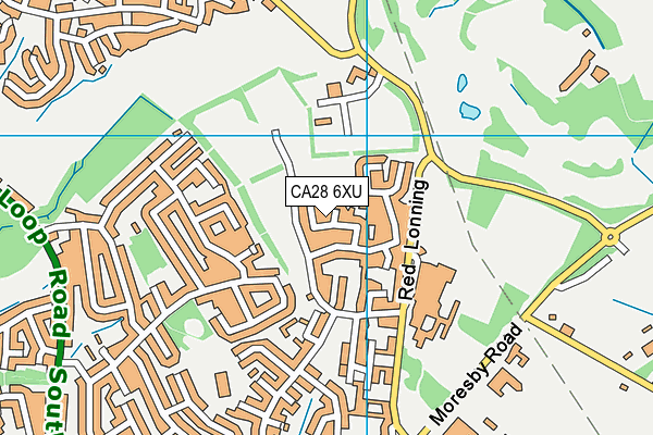 CA28 6XU map - OS VectorMap District (Ordnance Survey)