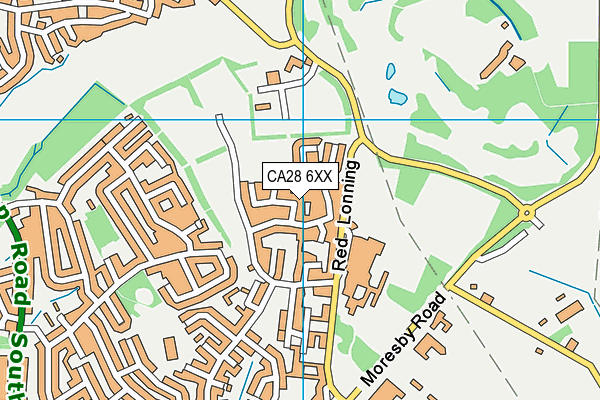 CA28 6XX map - OS VectorMap District (Ordnance Survey)