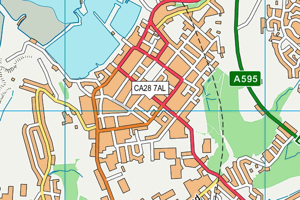 CA28 7AL map - OS VectorMap District (Ordnance Survey)