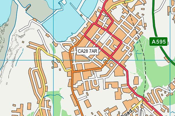 CA28 7AR map - OS VectorMap District (Ordnance Survey)