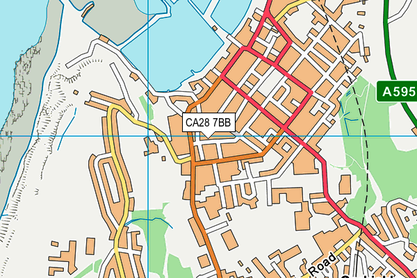 CA28 7BB map - OS VectorMap District (Ordnance Survey)