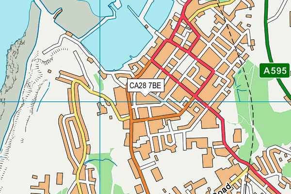 CA28 7BE map - OS VectorMap District (Ordnance Survey)