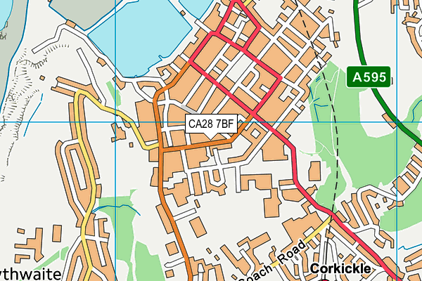 CA28 7BF map - OS VectorMap District (Ordnance Survey)