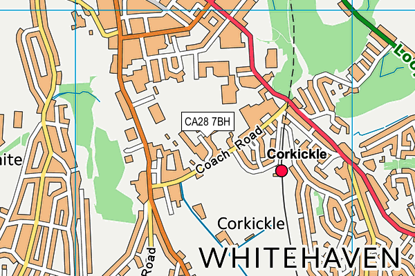 CA28 7BH map - OS VectorMap District (Ordnance Survey)