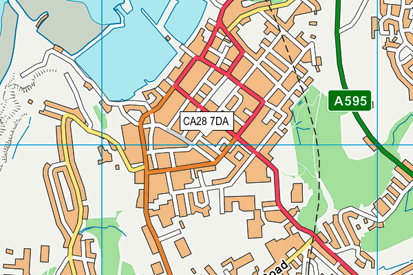 CA28 7DA map - OS VectorMap District (Ordnance Survey)