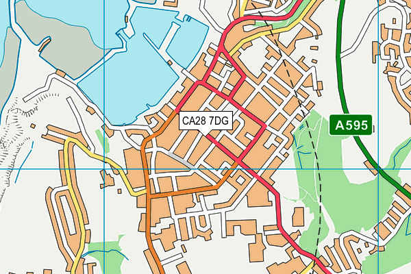 CA28 7DG map - OS VectorMap District (Ordnance Survey)