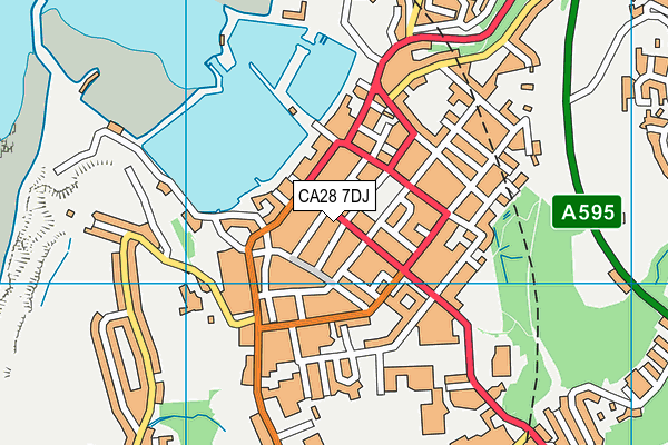 CA28 7DJ map - OS VectorMap District (Ordnance Survey)