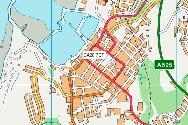 CA28 7DT map - OS VectorMap District (Ordnance Survey)