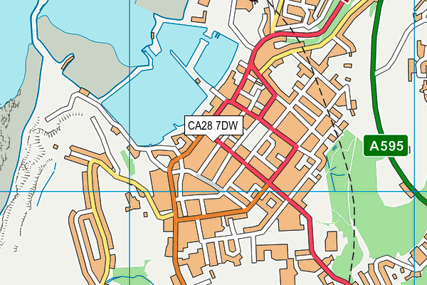 CA28 7DW map - OS VectorMap District (Ordnance Survey)