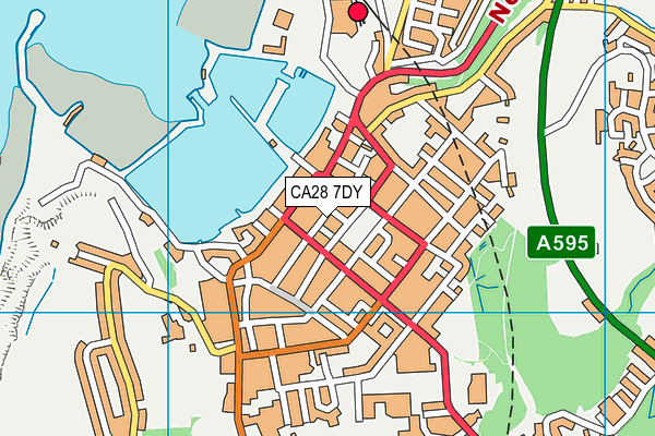 CA28 7DY map - OS VectorMap District (Ordnance Survey)