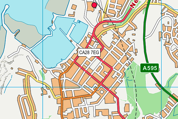 CA28 7EG map - OS VectorMap District (Ordnance Survey)