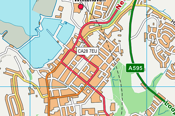 CA28 7EU map - OS VectorMap District (Ordnance Survey)