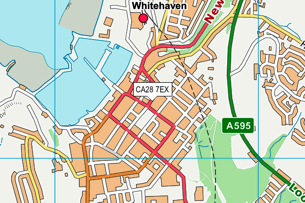 CA28 7EX map - OS VectorMap District (Ordnance Survey)