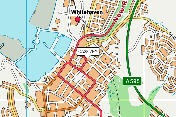 CA28 7EY map - OS VectorMap District (Ordnance Survey)