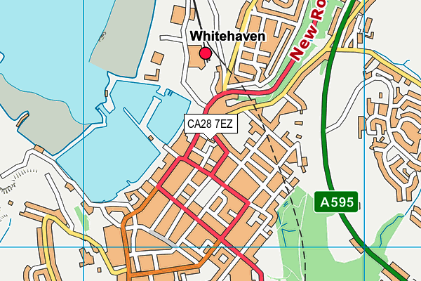 CA28 7EZ map - OS VectorMap District (Ordnance Survey)