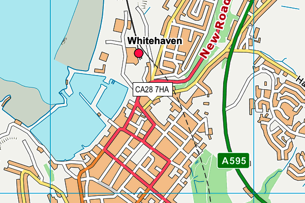 CA28 7HA map - OS VectorMap District (Ordnance Survey)