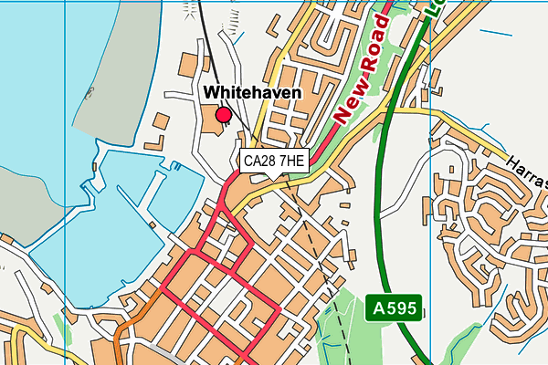 CA28 7HE map - OS VectorMap District (Ordnance Survey)