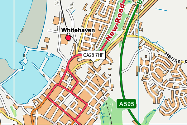 CA28 7HF map - OS VectorMap District (Ordnance Survey)