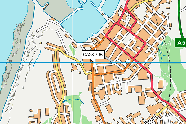 CA28 7JB map - OS VectorMap District (Ordnance Survey)